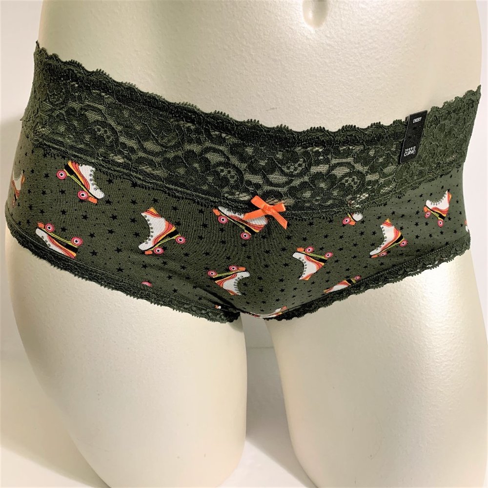 Torrid Cheeky Panties Underwear Roller Skates Roller Derby Lace Stars 3 22 / 24